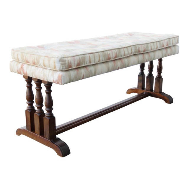 Long Upholstered Bed End Hallway Bench For Sale