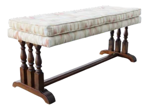 Long Upholstered Bed End Hallway Bench