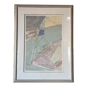 80's Patricia A. Beatty " Speaking Mi Tongues " Mixed Media Art-Work