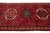 Textile Red Vintage Heriz Persian Wool Runner in Red With Allover Design For Sale - Image 7 of 8
