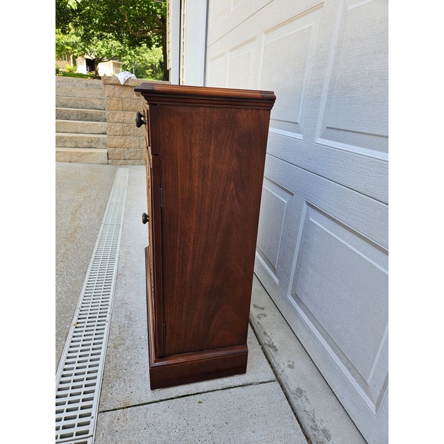 CTH Sherrill Mahogany Neoclassical Style Cabinets For Sale - Image 13 of 14