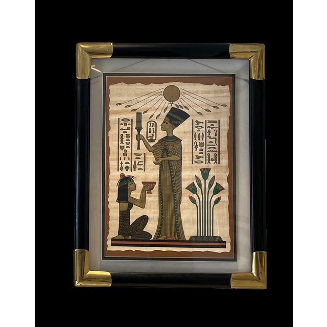 1930s 1930s Egyptian Paintings - Set of 2 For Sale - Image 5 of 6