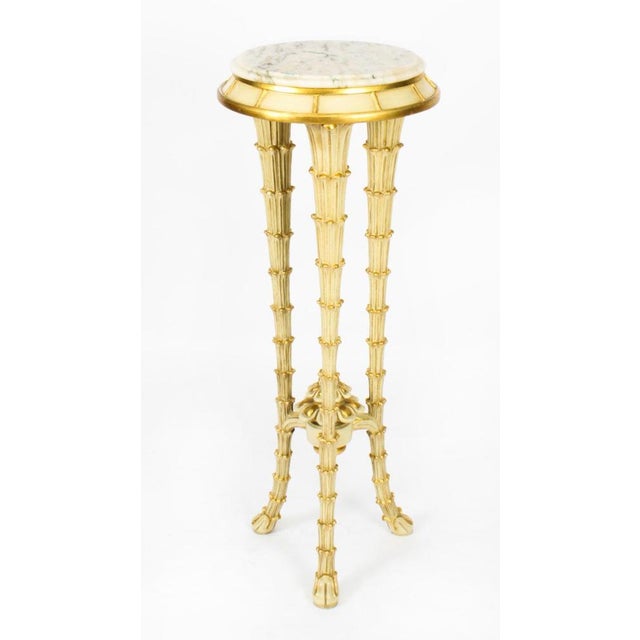 Mid-Century Hollywood Regency Painted Pedestal For Sale - Image 12 of 13
