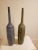 Vintage Two Green and Lavender Ceramic Vases - a Pair For Sale In Los Angeles - Image 6 of 10