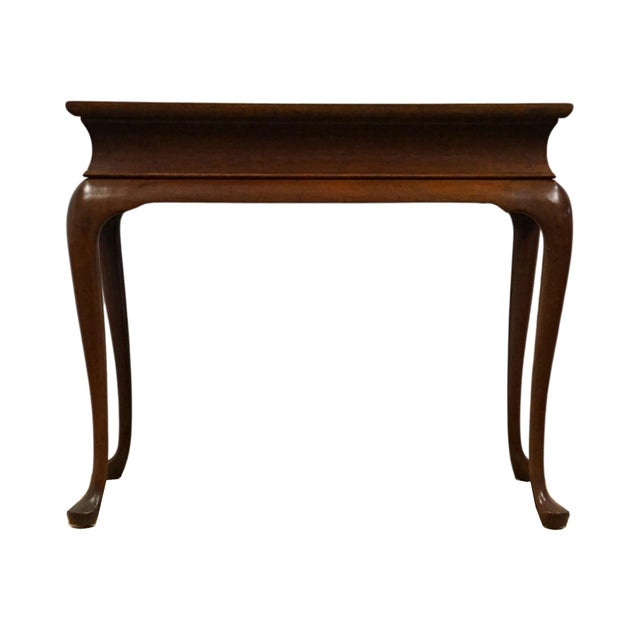 Hickory Chair Co. Solid Mahogany & Birds Eye Maple Traditional Style 18x26" Accent End Table For Sale - Image 11 of 13