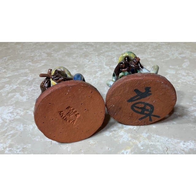 Late 20th Century Caribbean Musical Group Ceramic Figurines - Set of 5, Made in Antigua For Sale - Image 11 of 12