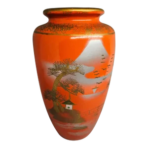 Vintage Japan Hand Painted Norleans Vase 7"