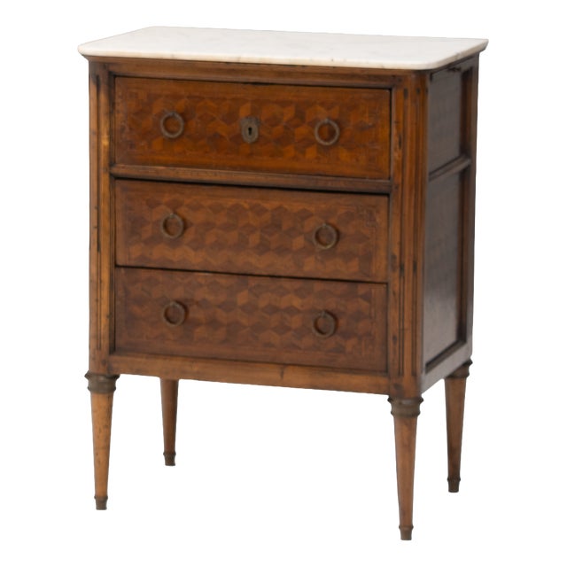 Antique Chest with Marble Top, 1880 For Sale