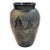 Vintage Relief Carved Soapstone Vase Italian 1960s With Deer Trees & Mountains For Sale