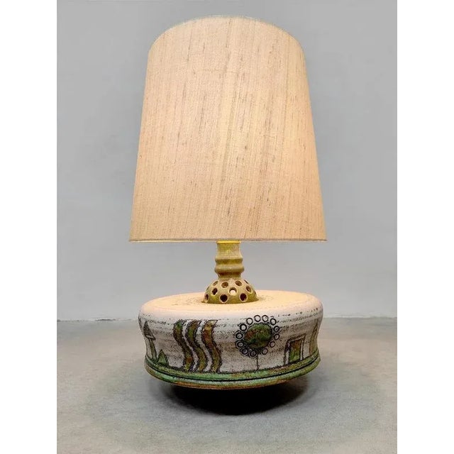 Large Vintage Ceramic Table Lamp, 1960s For Sale - Image 4 of 8