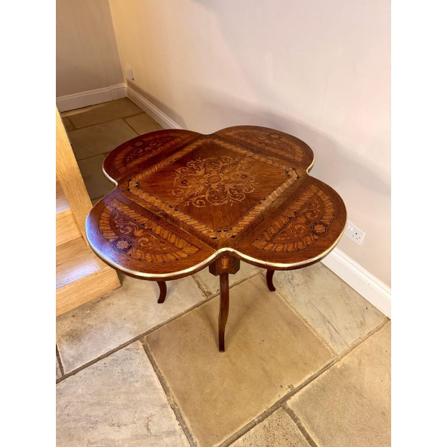 Antique 19th Century Marquetry Occasional Table For Sale - Image 12 of 13