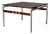 Coffee Table in Slate, Chrome and Wood, Denmark, 1970 For Sale