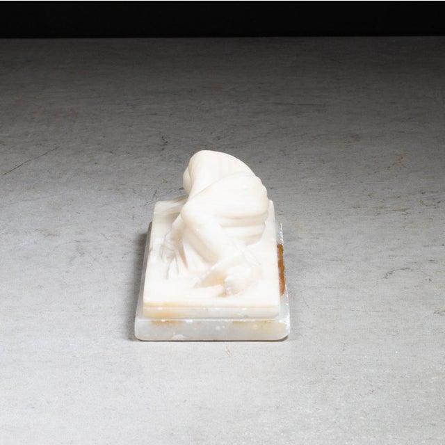 Italian 19th C./Early 20th C. Italian Alabaster and Marble Saint Cecilia Catacombs Souvenier For Sale - Image 3 of 7