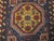 Tribal 1920s Blue Geometric Antique Caucasian Rug 3'6" X 4'10" Handknotted Wool Carpet For Sale - Image 3 of 6