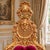 1970s 1970s Italian Artisan Baroque Gold Red Velvet Chairs-Pair For Sale - Image 5 of 11