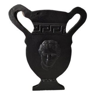 Matte Black Goddess Silhouette Vase For Sale