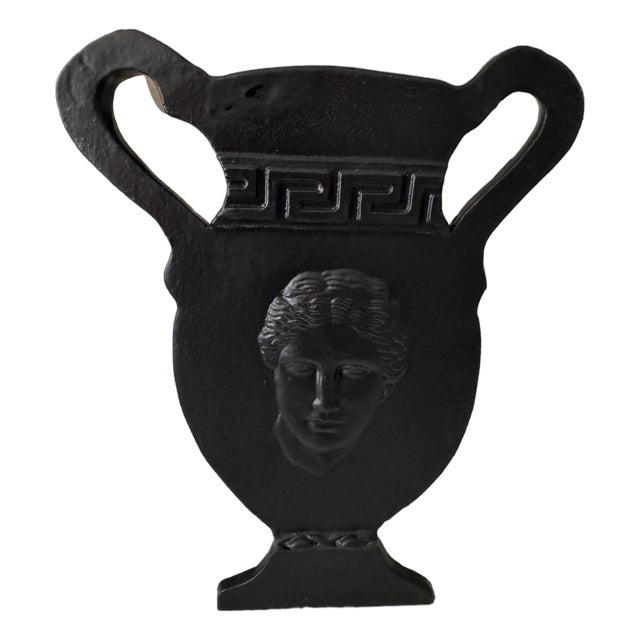 Matte Black Goddess Silhouette Vase For Sale