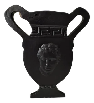 Matte Black Goddess Silhouette Vase