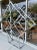 1970s Modernist Geometric Diamond Shaped Chrome Etagère For Sale - Image 5 of 13
