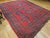 Vintage Turkish Oushak Hand-Knotted Rug, Red Geometric Design, 1900s For Sale - Image 11 of 12