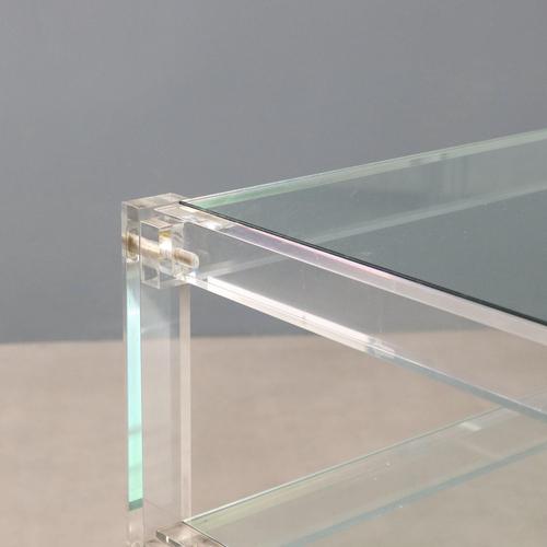Vintage Coffee Table in Acrylic Glass, 1980s For Sale - Image 3 of 8