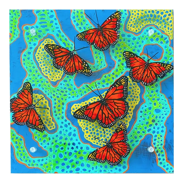 Kathleen Kane-Murrell Original Painting Under Plexiglass, "Technicolor" For Sale