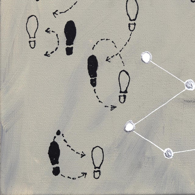 Traces of Grace - Contemporary Abstract Figurative Mixed Media Original Artwork by Soren Grau For Sale - Image 4 of 9