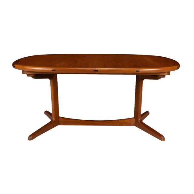 Sun Cabinet Co. Danish Modern Solid Teak Expanding Dining Table Hidden Leaves For Sale - Image 14 of 17