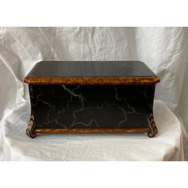 John-Richard Faux marble box with gold trim. Showroom Sample