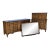 Mid 20th Century White Furniture Bedroom Set of 3 For Sale