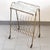 Vintage Brass and Marble Rolling Magazine Rack, 1950s For Sale - Image 13 of 13