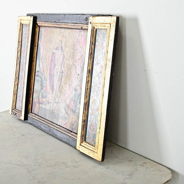 Portuguese 18th Century Resurrection of Christ Painting on Wood For Sale In Baton Rouge - Image 6 of 10