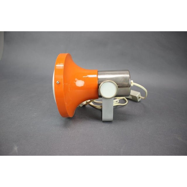 Orange Wall Lamp by Josef Hurka for Napako, Czechoslovakia, 1970s For Sale - Image 3 of 14