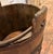 Mid 20th Century Vintage Primitive Wood Bucket W/ Blacksmith Forged Handle 14" Tall 13" Diam For Sale - Image 5 of 9