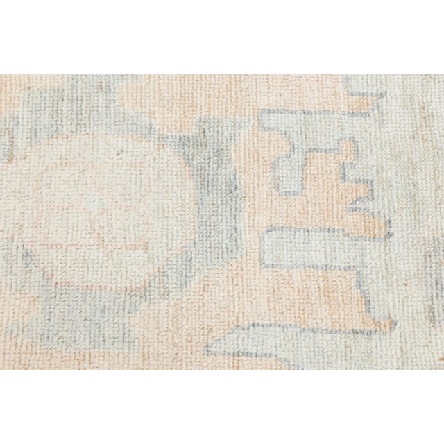 Soft Pastel Modern Oushak Style Hand-Knotted Wool Area Rug 12x15 For Sale - Image 4 of 11