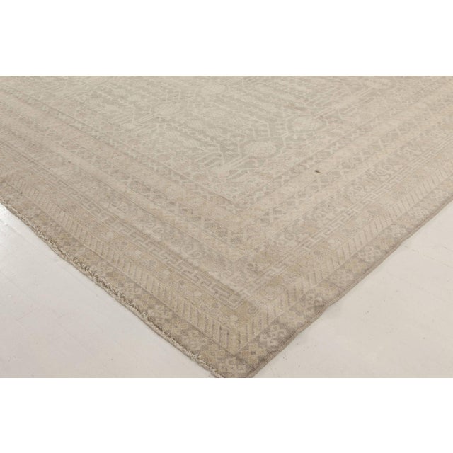 Contemporary Grey and Beige Samarkand Style Rug by Doris Leslie Blau For Sale In New York - Image 6 of 7
