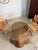 Danny Ho Fong Tromp l'Œil "Ghost" Rattan Table + Round Glass Dining or Surrealist Game Table For Sale - Image 4 of 18