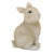 Kenneth Ludwig Chicago Mini Bunny Rabbit Figurine (Set of 12) For Sale - Image 4 of 6