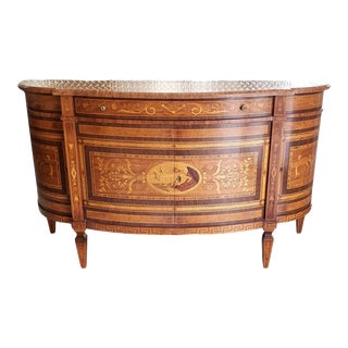 Late 20th Century French Historic Waldorf Astoria Hotel's David Michael Demilune Credenza For Sale