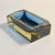 1960s Flavio Poli for Seguso Vetri D’Arte Murano Sommerso Blue & Amber Glass Ashtray For Sale In Miami - Image 6 of 11