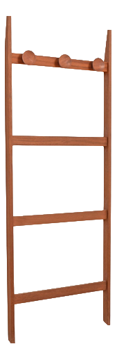 Mid-Century Modern Danish Teak Wall-Mounted Coat Racks, 1960s