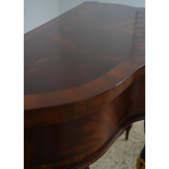 Brown Maitland Smith 2 Drawer Mahogany Console Table For Sale - Image 8 of 18