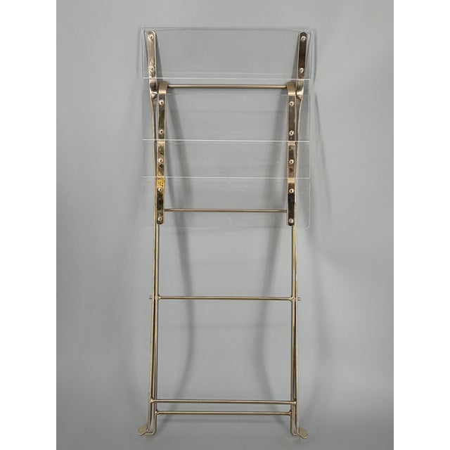 Hollywood Regency Folding Chair by Yonel Lebovici and Bernard Berthet for Marais International, France, 1973 For Sale - Image 12 of 14