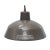 1950s Vintage Industrial Brown Enamel Factory Pendant Lamp For Sale - Image 5 of 5