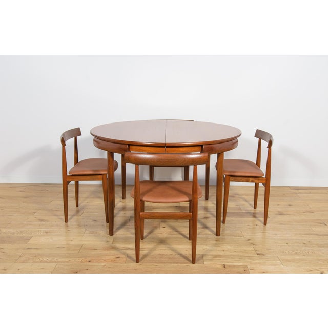 1960s Mid-Century Modern Teak Dining Table and Chairs by Hans Olsen for Frem Røjle, Denmark, 1960s, Set of 5 For Sale - Image 5 of 18