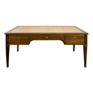 French Senate Minister's Desk in Mahogany For Sale