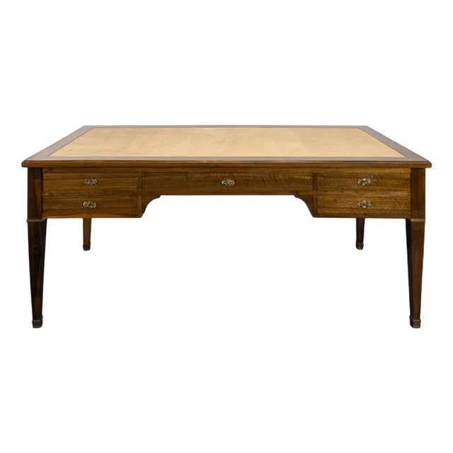 French Senate Minister's Desk in Mahogany For Sale