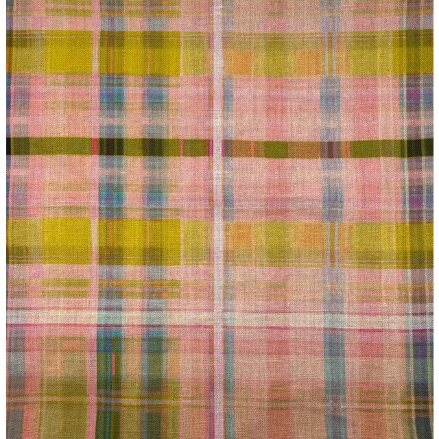 Boho Chic Anna Spiro Tattie Tartan Pillows- A Pair For Sale - Image 3 of 3