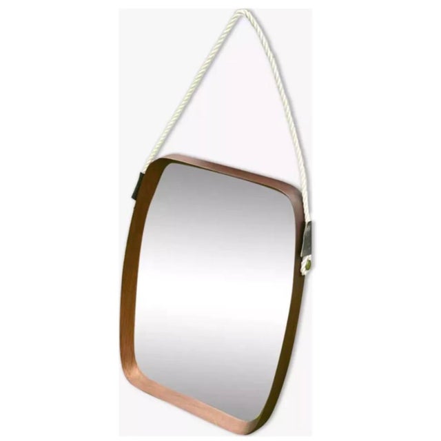 1970s Teak Wall Mirror, 1960s For Sale - Image 5 of 5