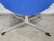 Royal Blue Early Edition Egg Chair With Ottoman by Arne Jacobsen for Fritz Hansen, 1960 For Sale - Image 8 of 12